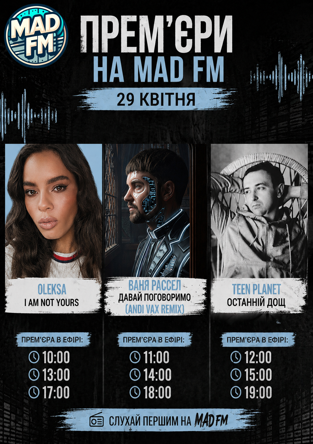 Прем’єри на Mad FM