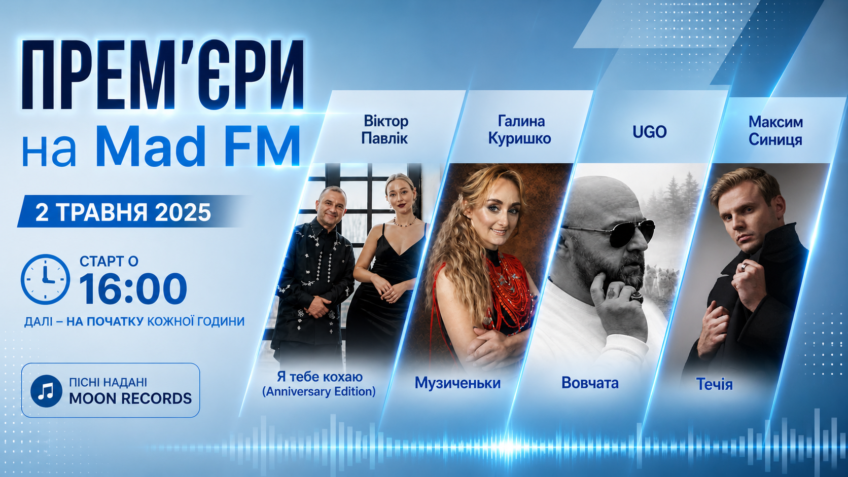 Mad FM запускає серію прем’єр: нові треки щогодини з 16:00